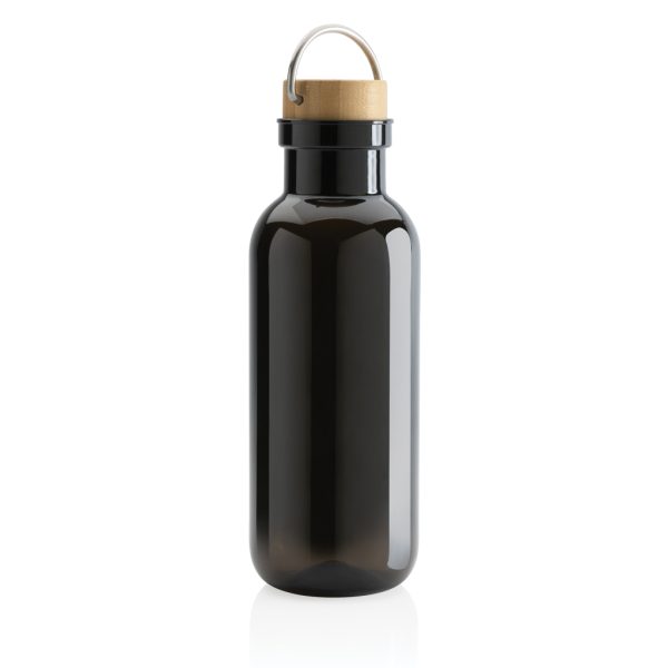 GRS RPET bottle with FSC bamboo lid and handle P433.261