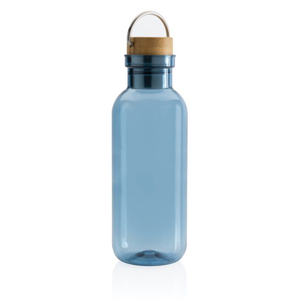 GRS RPET bottle with FSC bamboo lid and handle P433.265