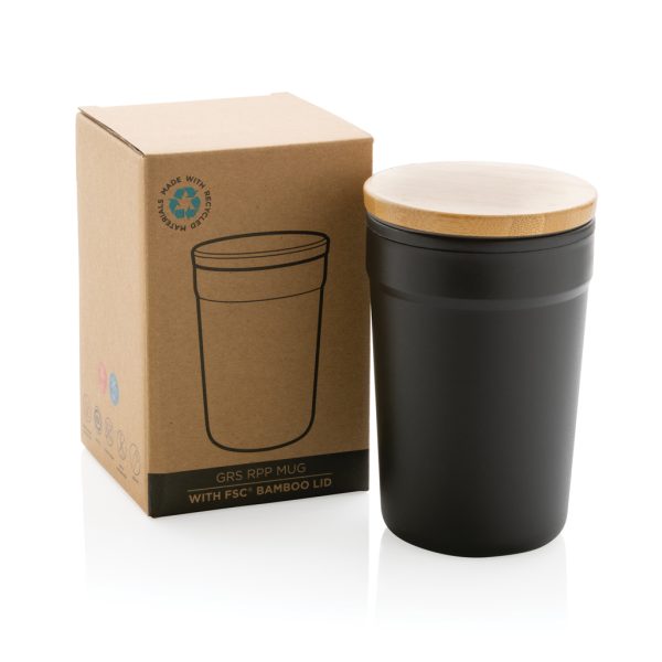 GRS RPP mug with FSC® bamboo lid P433.291