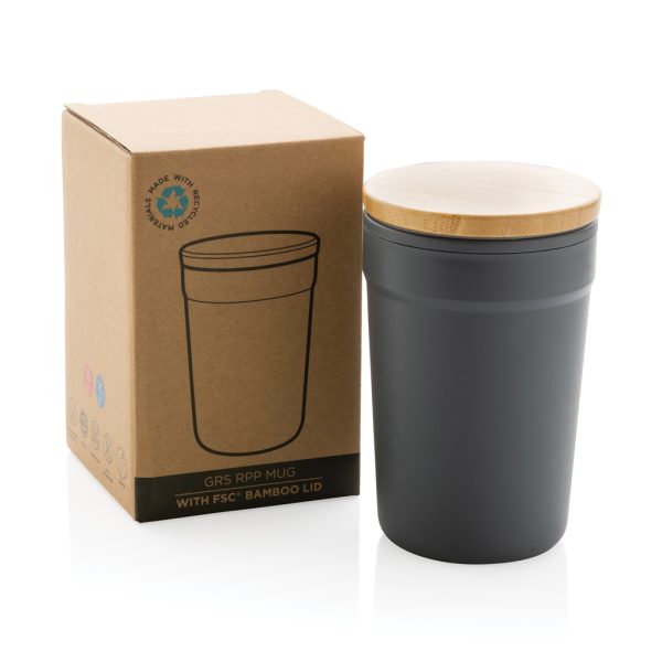 GRS RPP mug with FSC® bamboo lid P433.292