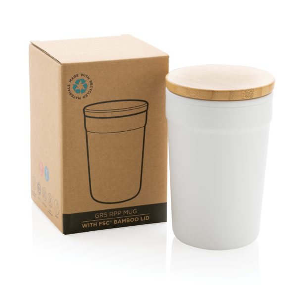 GRS RPP mug with FSC® bamboo lid P433.293