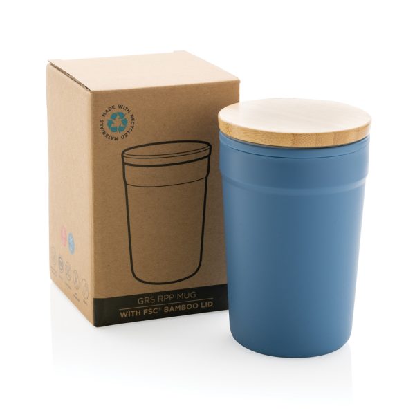 GRS RPP mug with FSC® bamboo lid P433.295