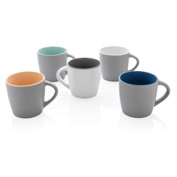 Ceramic mug with coloured inner P434.002