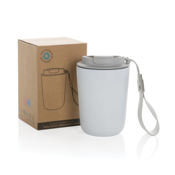 Cuppa RCS re-steel vacuum tumbler with lanyard P435.023