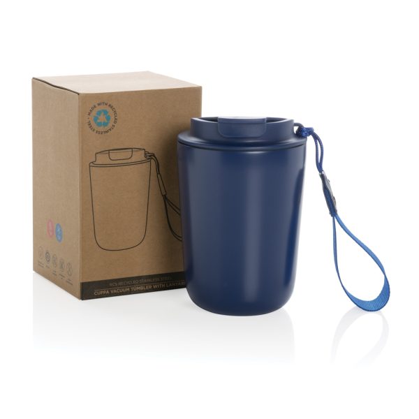 Cuppa RCS re-steel vacuum tumbler with lanyard P435.025