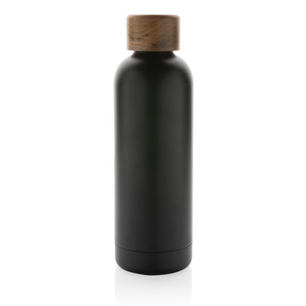 Wood RCS certified recycled stainless steel vacuum bottle P435.531