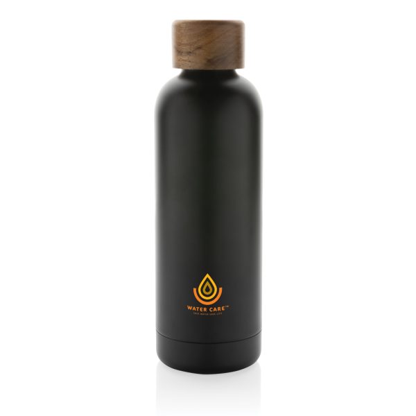 Wood RCS certified recycled stainless steel vacuum bottle P435.531