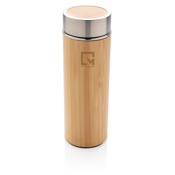 Leak proof bamboo vacuum bottle P436.239