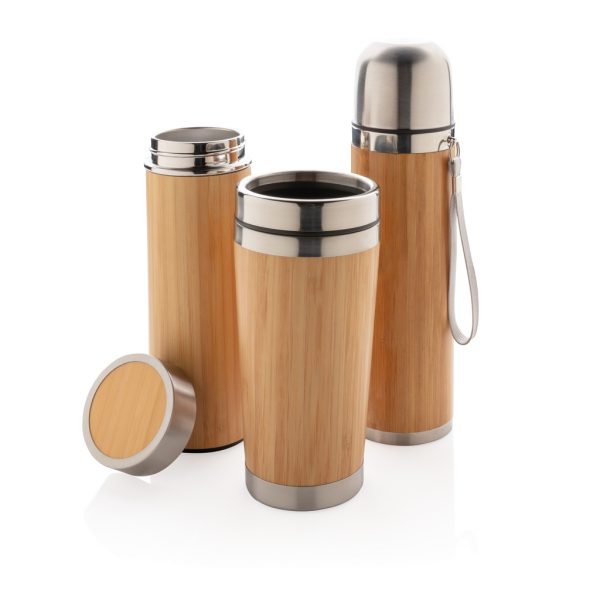 Leak proof bamboo vacuum bottle P436.239