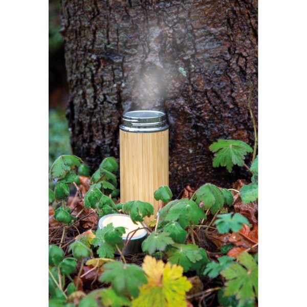 Leak proof bamboo vacuum bottle P436.239