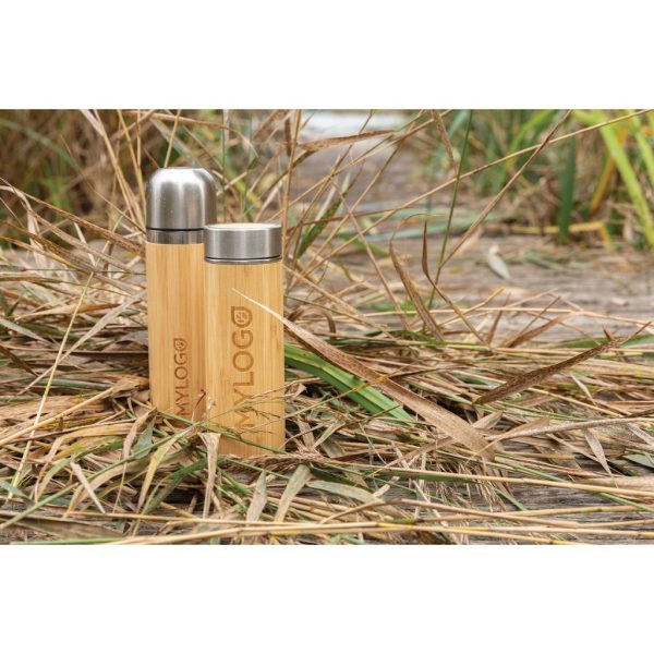 Leak proof bamboo vacuum bottle P436.239