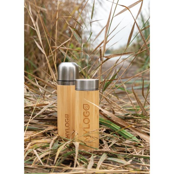 Leak proof bamboo vacuum bottle P436.239