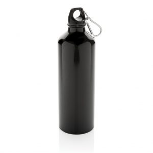 XL aluminium waterbottle with carabiner P436.241