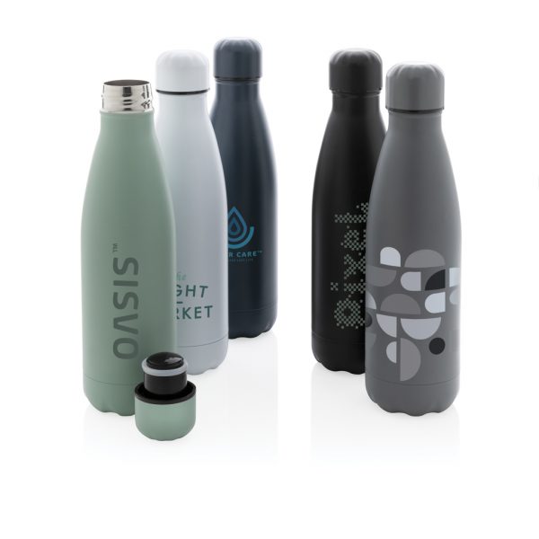 Solid colour vacuum stainless steel bottle 500 ml P436.461