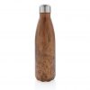 Vacuum insulated ss bottle with wood print P436.489