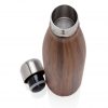 Vacuum insulated ss bottle with wood print P436.489