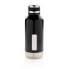 Leak proof vacuum bottle with logo plate P436.671