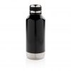 Leak proof vacuum bottle with logo plate P436.671