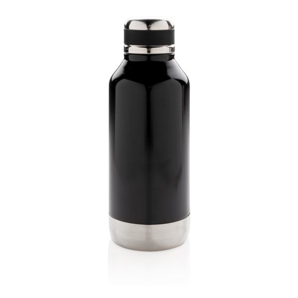 Leak proof vacuum bottle with logo plate P436.671