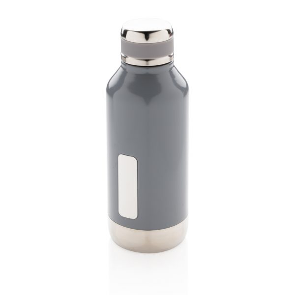 Leak proof vacuum bottle with logo plate P436.672