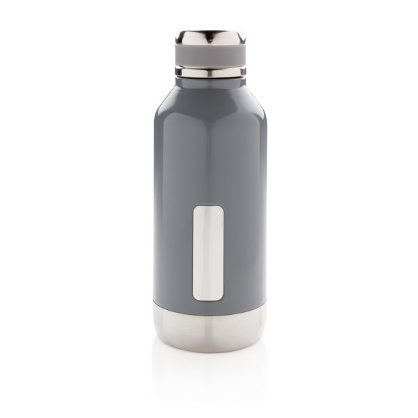 Leak proof vacuum bottle with logo plate P436.672