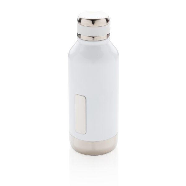 Leak proof vacuum bottle with logo plate P436.673