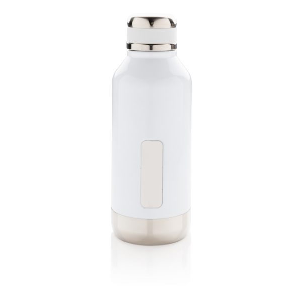 Leak proof vacuum bottle with logo plate P436.673