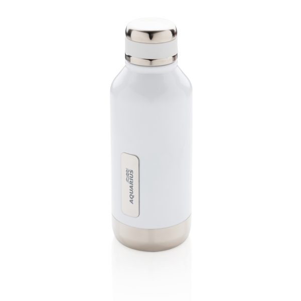 Leak proof vacuum bottle with logo plate P436.673