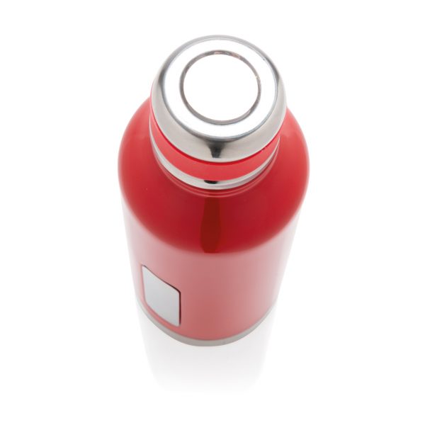 Leak proof vacuum bottle with logo plate P436.674