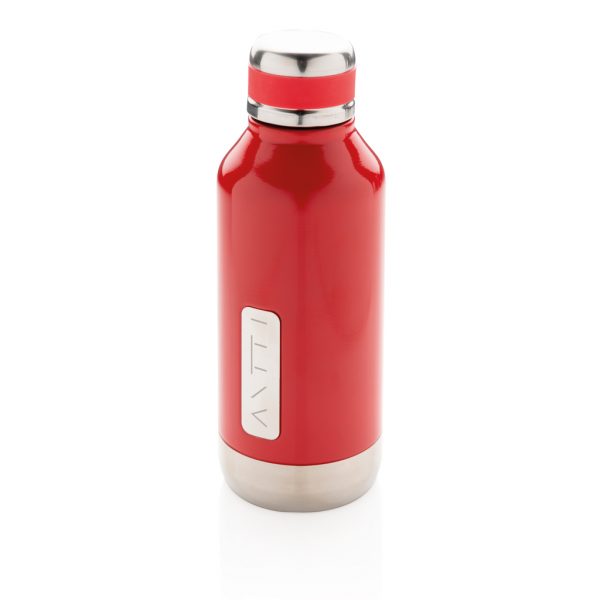 Leak proof vacuum bottle with logo plate P436.674