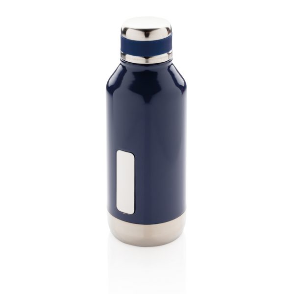 Leak proof vacuum bottle with logo plate P436.675