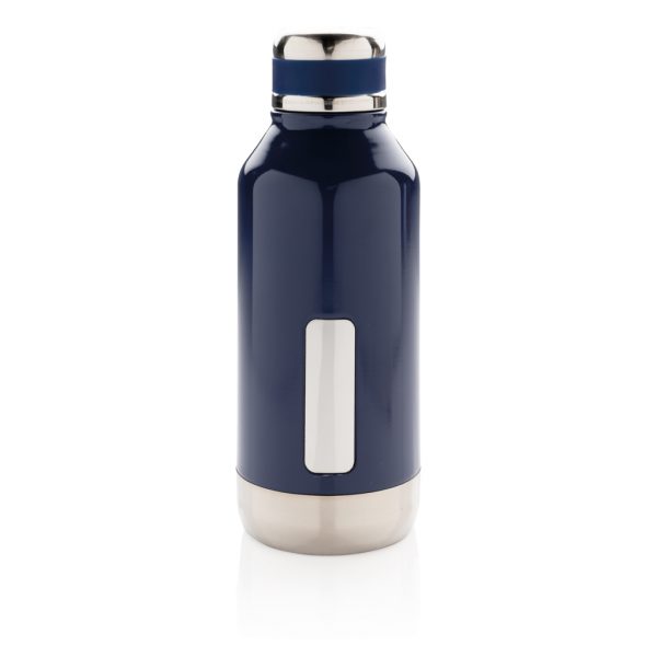 Leak proof vacuum bottle with logo plate P436.675