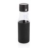 Ukiyo glass hydration tracking bottle with sleeve P436.721