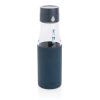 Ukiyo glass hydration tracking bottle with sleeve P436.725