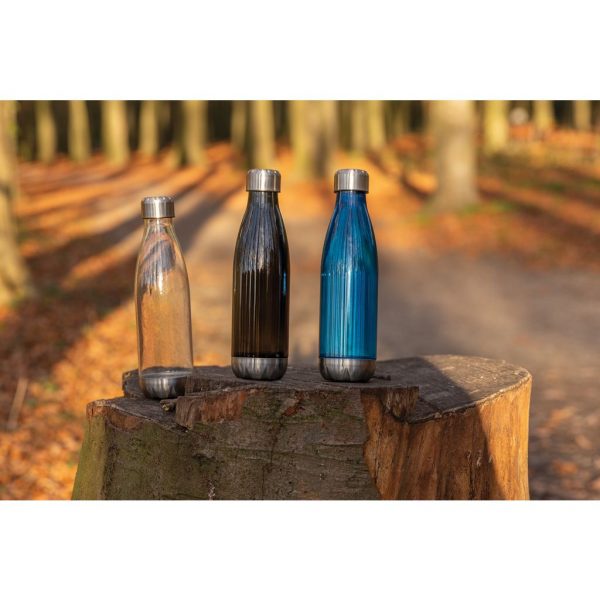 Leakproof water bottle with stainless steel lid P436.755