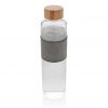 Impact borosilicate glass bottle with bamboo lid P436.770