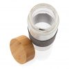 Impact borosilicate glass bottle with bamboo lid P436.770