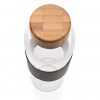 Impact borosilicate glass bottle with bamboo lid P436.770