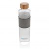 Impact borosilicate glass bottle with bamboo lid P436.770