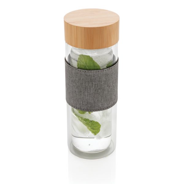 Impact double wall borosilicate glass bottle P436.780