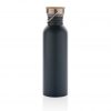 Modern stainless steel bottle with bamboo lid P436.835