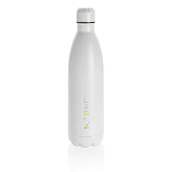 Solid color vacuum stainless steel bottle 1L P436.913