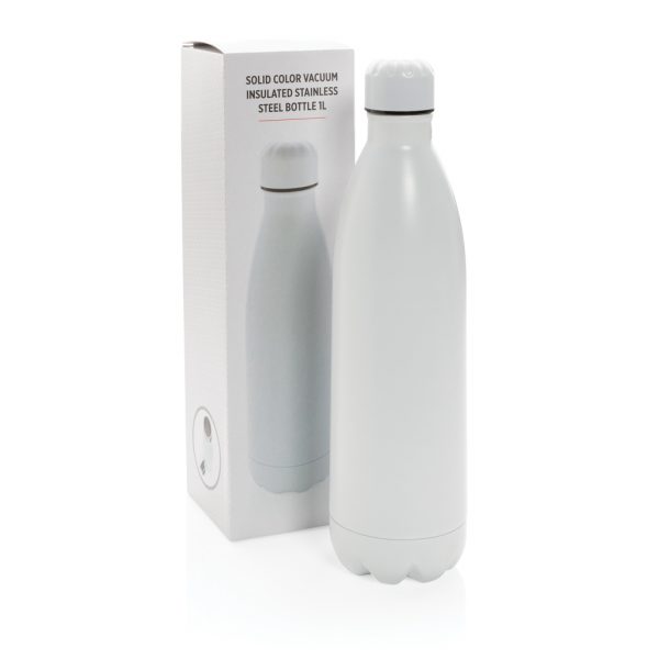 Solid color vacuum stainless steel bottle 1L P436.913