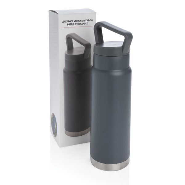 Leakproof vacuum on-the-go bottle with handle P436.922