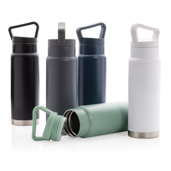 Leakproof vacuum on-the-go bottle with handle P436.923