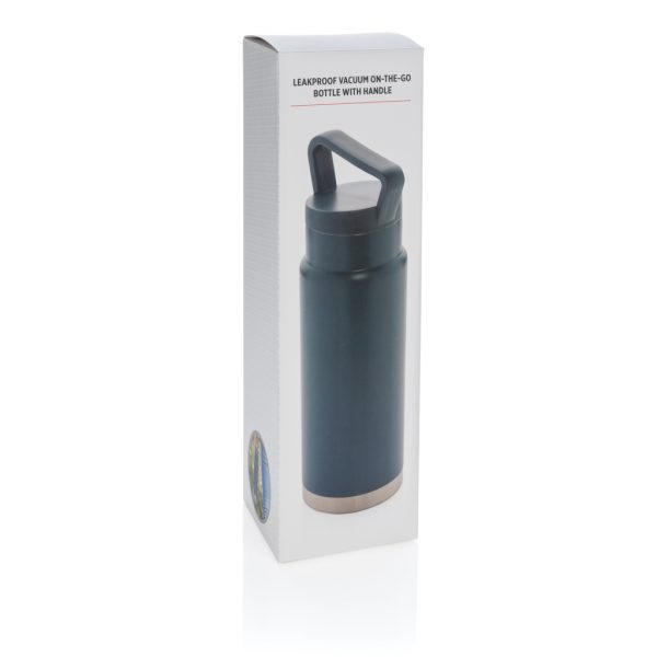 Leakproof vacuum on-the-go bottle with handle P436.925
