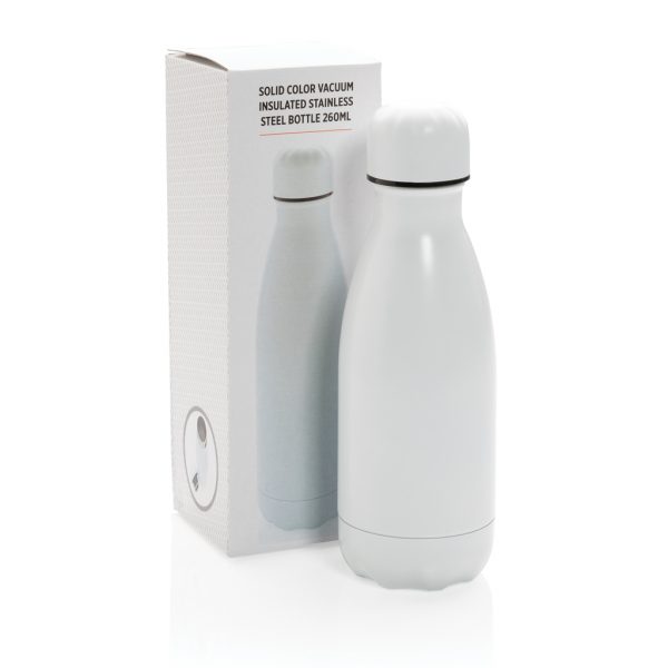Solid colour vacuum stainless steel bottle 260ml P436.963