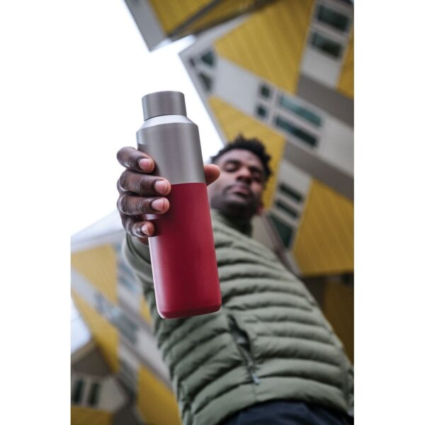 Fluid RCS certified recycled steel water bottle 600ml P437.0724