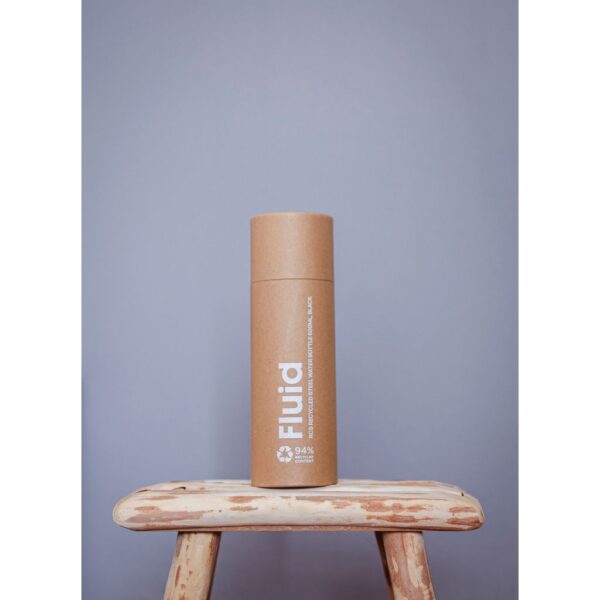 Fluid RCS certified recycled steel water bottle 600ml P437.0725