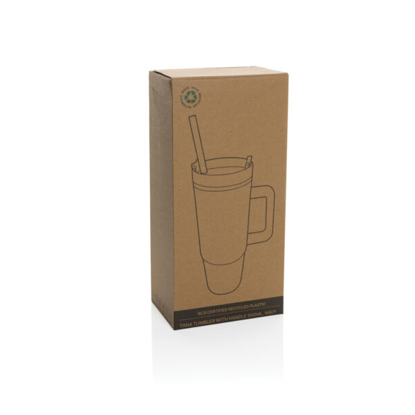 Tana RCS recycled plastic tumbler with handle 900ml P437.100